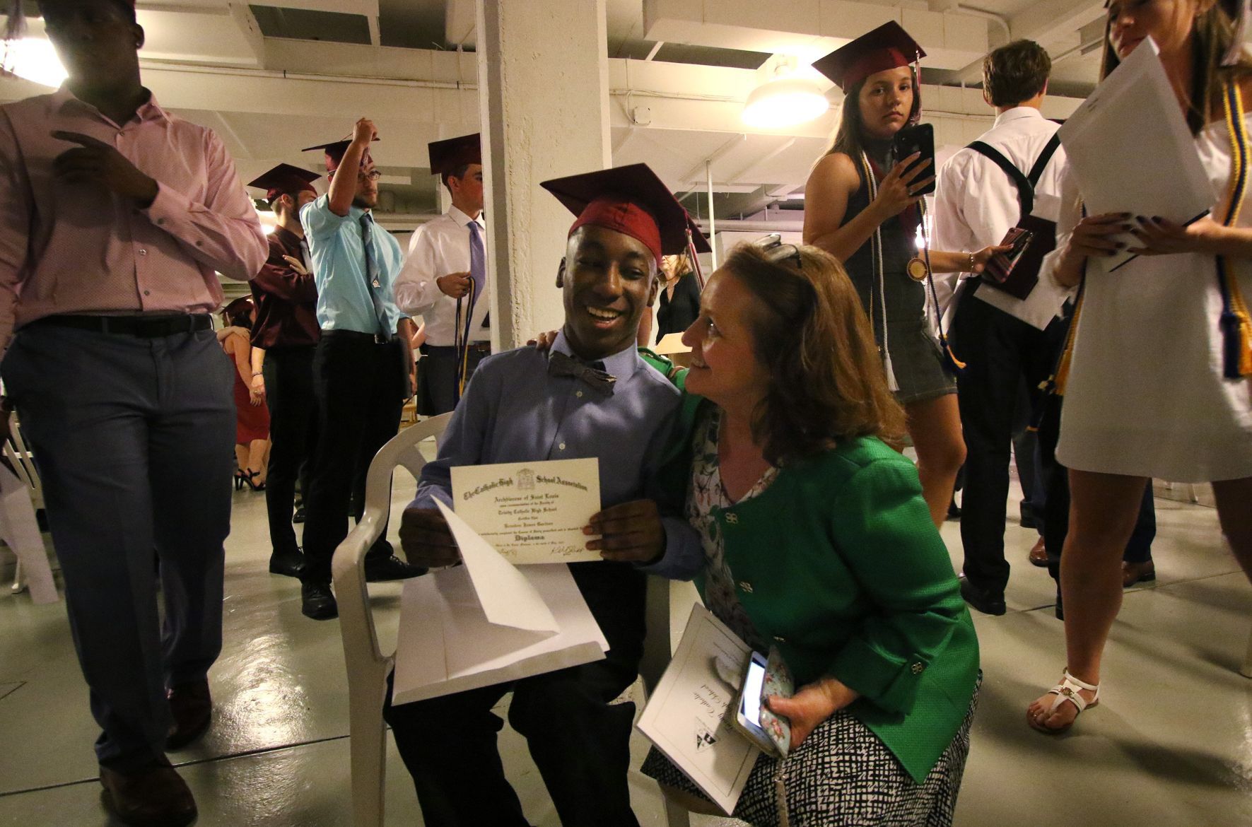 Brandon Gardner graduates from Trinity Catholic